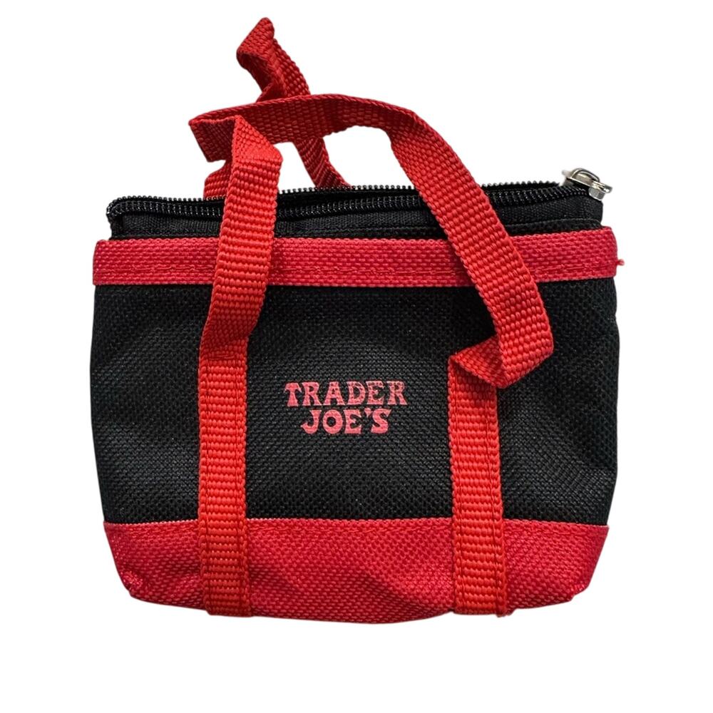 Trader Joe's Red and Black Micro Tote
